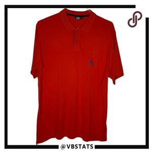 Tom & Teddy Men's Pima Cotton Short Sleeve Polo Shirt‎ Red Size 2XL